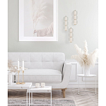 Подвесной светильник с 3-мя округлыми матовыми плафонами из белого стекла Golden Swirl варинант исполнения - 9 | Loft Concept в Краснодаре