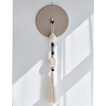 Аксессуар на стену диск из нитей Wall Decor White Thread Disc  варинант исполнения - 4 | Loft Concept в Краснодаре