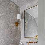 Зеркало прямоугольное в фактурной золотой раме Reflective Fabric варинант исполнения - 4 | Loft Concept в Краснодаре