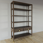 Стеллаж с двумя ящиками Elsa Dreams Walnut варинант исполнения - 1 | Loft Concept в Краснодаре