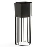 Кашпо Elevated Planters Сlive 59 черное  варинант исполнения - 1 | Loft Concept в Краснодаре