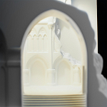 Встраиваемый в стену гипсовый светильник под покраску с эффектом разрушенной стены Antiquity Athena варинант исполнения - 9 | Loft Concept в Краснодаре