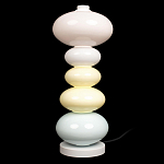 Настольная лампа из стеклянных сфер в пастельных тонах Высота 48 см Pastel Lunaria варинант исполнения - 1 | Loft Concept в Краснодаре