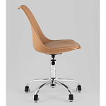 Офисный стул на металлическом основании EGGERY Brown пластик варинант исполнения - 4 | Loft Concept в Краснодаре