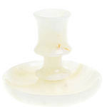 Подсвечник в виде чаши из натурального камня оникс Stone Candlestick варинант исполнения - 1 | Loft Concept в Краснодаре