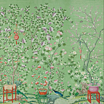 Обои ручная роспись Belvoir Pistachio варинант исполнения - 2 | Loft Concept в Краснодаре