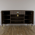 Комод-буфет Elsa Dreams Walnut с открытыми полками   варинант исполнения - 3 | Loft Concept в Краснодаре