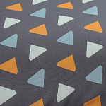 Постельное белье из сатина с принтом треугольники 150х200 см Triangular Dreams варинант исполнения - 2 | Loft Concept в Краснодаре