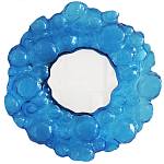 Дизайнерское Зеркало из синего стекла Blue Bubbles Mirror  варинант исполнения - 3 | Loft Concept в Краснодаре