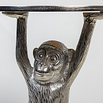 Столик с подстольем в виде обезьянки Bombay Nickel варинант исполнения - 6 | Loft Concept в Краснодаре
