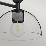 Люстра с 3-мя прозрачными полусферическими плафонами из стекла Alora Mood варинант исполнения - 9 | Loft Concept в Краснодаре