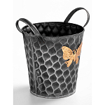 Железное кашпо Gold butterfly design варинант исполнения - 3 | Loft Concept в Краснодаре