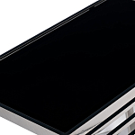 Столик журнальный с черной стеклянной столешницей Embodiment of Contemporary Art  варинант исполнения - 2 | Loft Concept в Краснодаре