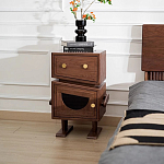 Тумбочка прикроватная с ящиком и дверцей Робот Robot Desk варинант исполнения - 2 | Loft Concept в Краснодаре