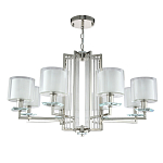 Люстра с 8-ю цилиндрическими плафонами из стекла Laurent варинант исполнения - 7 | Loft Concept в Краснодаре