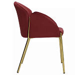 Стул бордовый на золотистых ножках Burgundy Chair варинант исполнения - 2 | Loft Concept в Краснодаре