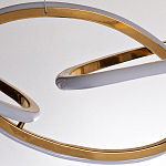 Люстра подвесная золотая в форме изогнутых колец Curved Rings варинант исполнения - 2 | Loft Concept в Краснодаре