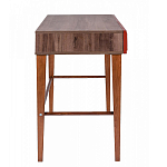 Стол письменный из массива бука с 2-мя ящиками красный Wenge Light варинант исполнения - 2 | Loft Concept в Краснодаре