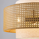 Подвесной светильник с декоративным поясом из плетеного бамбука Biuloggicu варинант исполнения - 4 | Loft Concept в Краснодаре