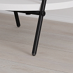 Стол приставной с 2-мя круглыми белыми столешницами ESSEL SIDE TABLE WHITE варинант исполнения - 3 | Loft Concept в Краснодаре