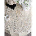Стол кофейный с отделкой раковинами устриц Coastal Charm варинант исполнения - 5 | Loft Concept в Краснодаре