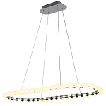 Люстра подвесная светодиодная с круглыми плафонами белого цвета PEARLS Suspension 100  варинант исполнения - 2 | Loft Concept в Краснодаре