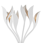 Торшер белый с плафонами в виде лепестков Delicate Flower варинант исполнения - 2 | Loft Concept в Краснодаре