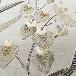 Обои с вышивкой ручной работы Moonlit Garden Original colourway on muslin варинант исполнения - 2 | Loft Concept в Краснодаре