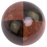Шар декоративный из натуральных камней Лемезит и Змеевик Черный Natural Stone Spheres варинант исполнения - 1 | Loft Concept в Краснодаре