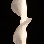 Люстра с белым скрученным плафоном Golden Swirl варинант исполнения - 5 | Loft Concept в Краснодаре