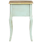 Прикроватная тумба из массива березы светло-бирюзовая Montmartre Provence Bedside Table варинант исполнения - 7 | Loft Concept в Краснодаре