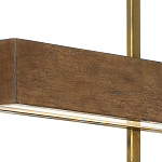 Люстра линейная прямоугольная Wooden Straight Shapes варинант исполнения - 1 | Loft Concept в Краснодаре