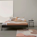 Ковер из хлопка с абстрактным принтом бежевого цвета Elysian Flow Blush варинант исполнения - 5 | Loft Concept в Краснодаре