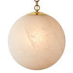 Подвесной светильник в форме шара из белого текстурного стекла Atmosphere варинант исполнения - 1 | Loft Concept в Краснодаре