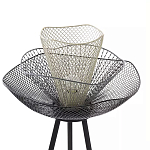 Торшер с трехъярусным плафоном из металлической сетки Metal Mesh Floor Lamp варинант исполнения - 4 | Loft Concept в Краснодаре