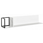 Полка навесная белая открытая Strict Lines  варинант исполнения - 3 | Loft Concept в Краснодаре