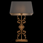 Настольная лампа на ажурном чугунном основании с серым абажуром Openwork Lamp варинант исполнения - 4 | Loft Concept в Краснодаре