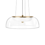 Подвесной светильник  с плоским прозрачным стеклянным плафоном Grada Light варинант исполнения - 4 | Loft Concept в Краснодаре