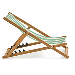 Шезлонг из акации и ткани Argentina варинант исполнения - 5 | Loft Concept в Краснодаре