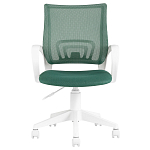 Офисное кресло с основанием из белого пластика Desk chairs Green варинант исполнения - 2 | Loft Concept в Краснодаре
