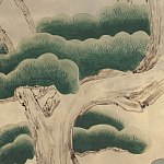 Обои ручная роспись Bamboo River Blossom Original colourway on Brushed Gold gilded paper варинант исполнения - 1 | Loft Concept в Краснодаре