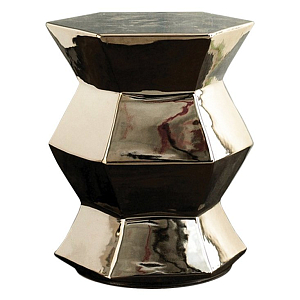 Керамический табурет Silvered Stool - Hexagon
