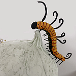 Статуэтка фантастический фрукт Exotic Tropical Fruit orange and white 67 варинант исполнения - 3 | Loft Concept в Краснодаре