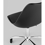 Офисный стул на металлическом основании EGGERY Black пластик варинант исполнения - 3 | Loft Concept в Краснодаре