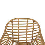 Стул с ротанговым плетением Wicker Half Chair с подлокотниками варинант исполнения - 4 | Loft Concept в Краснодаре
