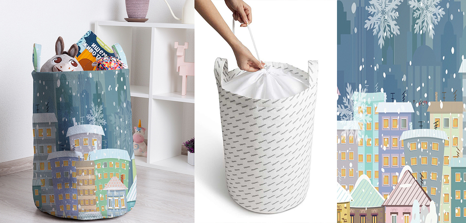 Корзина Snow Covered Roofs Basket Корзина Snow Covered Roofs Basket - Loft-Concept в Краснодаре