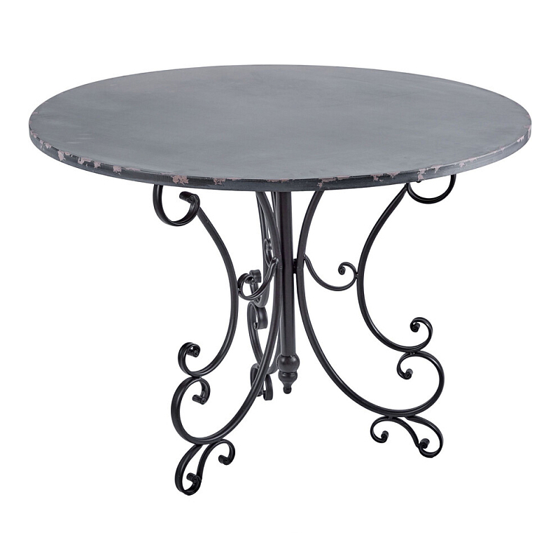 Столик кованный в прованском стиле Vaucluse Черный в Краснодаре | Loft Concept 