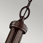 Люстра подвесная с двойным круглым плафоном из органзы и матового стекла Kichler варинант исполнения - 7 | Loft Concept в Краснодаре