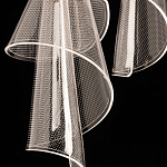 Люстра каскадная с 10-ю прозрачными плафонами Wave Line варинант исполнения - 9 | Loft Concept в Краснодаре