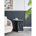 Столик кофейный с столешницей из черного мрамора Compact Black Marble Table варинант исполнения - 8 | Loft Concept в Краснодаре